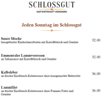 Jeden Sonntag im Schlossgut