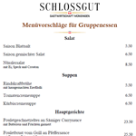 Menüvorschläge für Gruppenessen